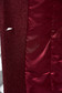 Burgundy elegáns gyapjú nagykabát egyenes szabás belső béléssel eltávolítható kapucni 5 - StarShinerS.hu