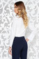Fehér irodai női ing karcsusított szabás enyhén elasztikus pamut hosszú ujjakkal 2 - StarShinerS.hu