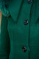 Zöld elegáns gyapjú nagykabát egyenes belső béléssel zsebes szőrme gallér 4 - StarShinerS.hu