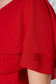 Piros alkalmi harang ruha fátyol anyag belső béléssel v-dekoltázzsal 4 - StarShinerS.hu
