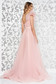 Világos rózsaszínű Ana Radu luxus egy vállas deréktól bővülő szabású ruha béléssel övvel ellátva 2 - StarShinerS.hu