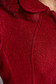 Piros elegáns gyapjú nagykabát egyenes szabás belső béléssel eltávolítható kapucni 4 - StarShinerS.hu