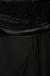 Fekete alkalmi midi ruha csipkés anyag fodros belső béléssel fátyol anyag 4 - StarShinerS.hu