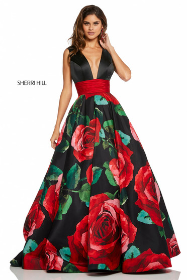 Fekete Sherri Hill 52898 Ruha