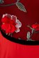 Piros StarShinerS alkalmi harang ruha fátyol anyag v-dekoltázzsal hímzett virágos díszekkel 5 - StarShinerS.hu