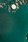 Zöld alkalmi ceruza ruha csipkés anyag derekán fodros övvel ellátva 4 - StarShinerS.hu