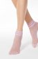 Púder rózsaszínű háló típusú zoknik rugalmas anyagból fémes jellegű fényes anyag díszítéssel 1 - StarShinerS.hu