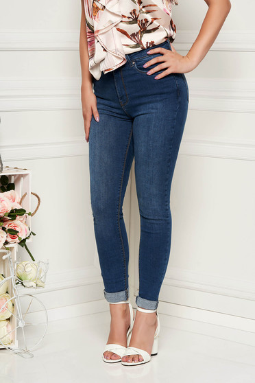 Kék Top Secret casual skinny farmer enyhén elasztikus pamutból
