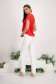 Muszlin bő szabású női bluz - piros, fodros díszítéssel - StarShinerS 4 - StarShinerS.hu
