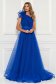 Kék Ana Radu luxus egy vállas deréktól bővülő szabású ruha béléssel övvel ellátva 1 - StarShinerS.hu