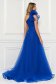 Kék Ana Radu luxus egy vállas deréktól bővülő szabású ruha béléssel övvel ellátva 2 - StarShinerS.hu
