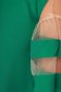 Zöld elegáns bő szabású aszimetrikus ruha vékony anyag 4 - StarShinerS.hu