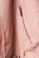 Púder rózsaszínű casual műbőr ujjatlan zsebes cipzárral zárható mellény 4 - StarShinerS.hu