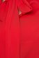 Piros bő szabású női blúz muszlinból kendő jellegű gallérral - StarShinerS 5 - StarShinerS.hu