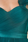 Zöld Ana Radu luxus hosszú mellrésznél szivacsos deréktól bővülő szabású ruha tüllből hátul fűzős 5 - StarShinerS.hu