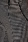 Fekete elegáns kónikus cipzárral és gombbal zárható elöl zsebes nadrág grafikai díszítéssel 4 - StarShinerS.hu
