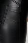 Fekete gumírozott derekú leggings műbőrből 3 - StarShinerS.hu