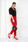 Piros hosszú magas derekú kónikus nadrág enyhén rugalmas szövetből - StarShinerS 5 - StarShinerS.hu