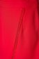 Piros elegáns ceruza ruha szövetből mély dekoltázzsal átlátszó ujjakkal 4 - StarShinerS.hu
