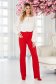 Piros StarShinerS hosszú bővülő elegáns nadrág rugalmas szövetből 4 - StarShinerS.hu