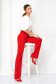 Piros hosszú magas derekú bővülő nadrág enyhén rugalmas szövetből - StarShinerS 2 - StarShinerS.hu