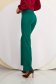 Zöld hosszú magas derekú bővülő nadrág enyhén rugalmas szövetből - StarShinerS 4 - StarShinerS.hu