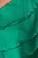 Zöld elegáns rövid fodros bő szabású felső szatén anyagból 4 - StarShinerS.hu