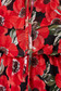 Piros hétköznapi harang ruha virágmintás muszlinból pántokkal 4 - StarShinerS.hu