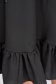 Fekete ruha enyhén rugalmas szövetből midi harang alakú gumirozott derékrésszel - StarShinerS 5 - StarShinerS.hu