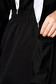 Fekete pamutból készült zsebes casual rövid ceruza ruha 5 - StarShinerS.hu
