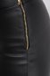 StarShinerS fekete műbőr casual szűk szabású magas derekú oldalt cipzárral zárható nadrág 6 - StarShinerS.hu
