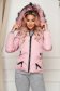 Pink casual vízlepergető rövid dzseki műszőrme díszítéssel 1 - StarShinerS.hu