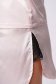 Világos rózsaszínű StarShinerS bő szabású rövidnadrág szaténból oldalt felsliccelt csipke díszítéssel gumírozott derekú 4 - StarShinerS.hu