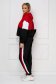 Piros casual kétrészes nadrágos sportos szettek enyhén elasztikus pamutból 2 - StarShinerS.hu