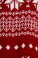 Ruha casual piros nyomtatott mintával kötött midi pólónyakkal 5 - StarShinerS.hu
