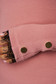 Púder rózsaszínű szűk szabású csíkozott anyag női blúz pamutból készült csipke díszítéssel 4 - StarShinerS.hu