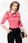 Pink szűkített irodai női ing masnikkal van ellátva enyhén rugalmas anyagból 1 - StarShinerS.hu