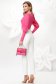 Pink pamutból készült szűk szabású irodai rövid női ing 2 - StarShinerS.hu