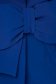 Kék elegáns szűkített rövid kabát övvel ellátva masni díszítéssel 5 - StarShinerS.hu