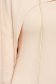 Krémszínű casual galléros női kosztüm kerekített dekoltázssal enyhén rugalmas anyagból 4 - StarShinerS.hu