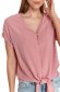 Pink női ing bő szabású v-dekoltázzsal 4 - StarShinerS.hu