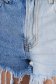 Kék rövidnadrág farmerből magas derekú kisebb szakadások az anyagban szűk szabású 5 - StarShinerS.hu
