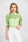 Világos zöld elegáns női ing szaténból 1 - StarShinerS.hu
