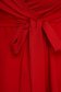 Piros StarShinerS ruha aszimetrikus enyhén rugalmas anyagból mély dekoltázzsal 4 - StarShinerS.hu