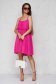 Pink ruha vékony anyag bő szabású pántos kerekített dekoltázssal vékony anyagból 4 - StarShinerS.hu