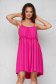 Pink ruha vékony anyag bő szabású pántos kerekített dekoltázssal vékony anyagból 1 - StarShinerS.hu