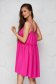 Pink ruha vékony anyag bő szabású pántos kerekített dekoltázssal vékony anyagból 2 - StarShinerS.hu