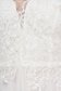Fehér mellrésznél szivacsos alkalmi harang ruha tüllből virágos hímzéssel 4 - StarShinerS.hu