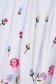 Pamutból készült bő ujjú midi fehér ruha virágos hímzéssel 4 - StarShinerS.hu