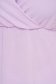 Fodros gyűrött anyagú rövid lila ruha harang alakú gumirozott derékrésszel 4 - StarShinerS.hu